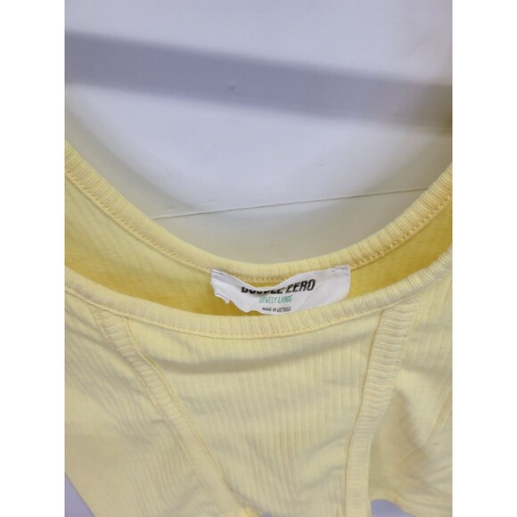 Double Zero Women's Soft Knit Workout Top Muscle Tank Top Crop Top Size L - Picture 9 of 9